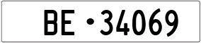 Trailer License Plate